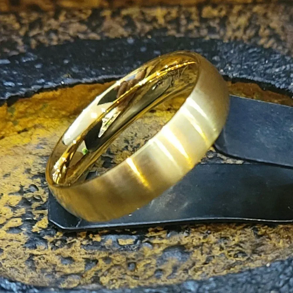 Personalized Women's Gold Wedding Ring - Engraved Gold Wedding For Girl's